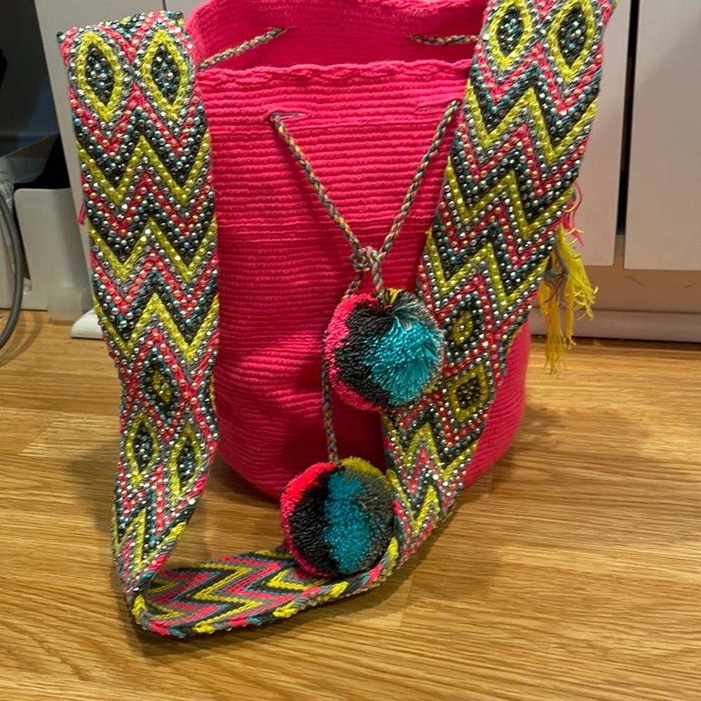 Wayuu Tote Bag in Pink